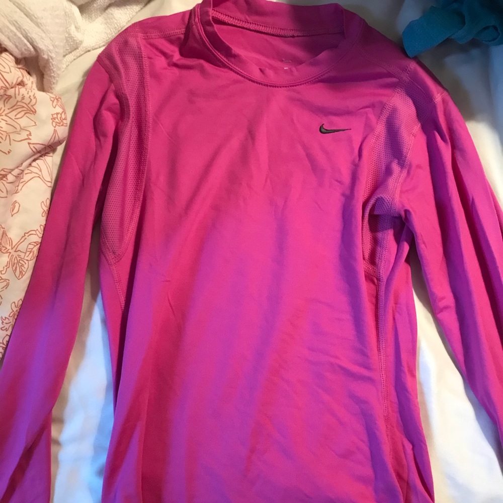 Xs pink nike long sleeve